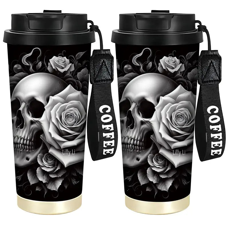 Large 18oz Stainless Steel Travel Mug with Lid