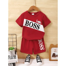 Load image into Gallery viewer, Kids Little Boss Shorts and Top 2Pc Set