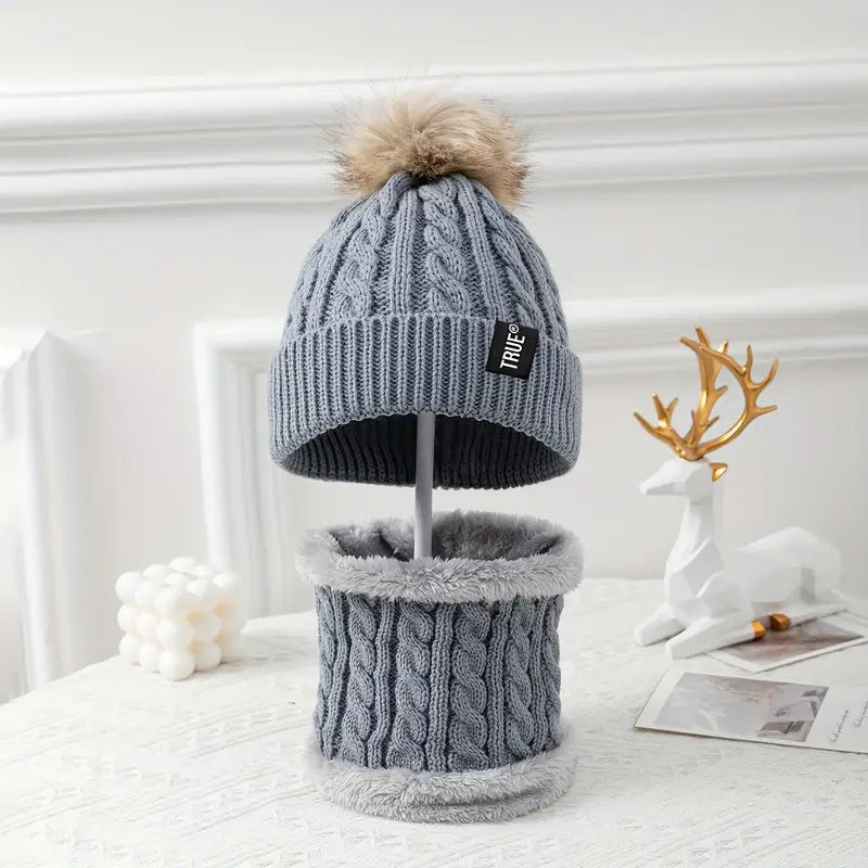 Kids Beanie Hats and Scarves Sets