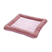 Load image into Gallery viewer, Pet Cooling Pad Bed For Dogs Cats Puppy Kitten Cool Mat Pet Blanket Ice Silk Material Soft For Summer Sleeping Pink Blue Breathable