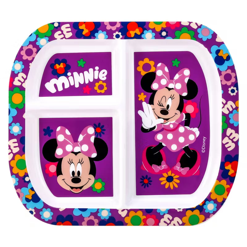 Minnie Mouse 3 Section Plate