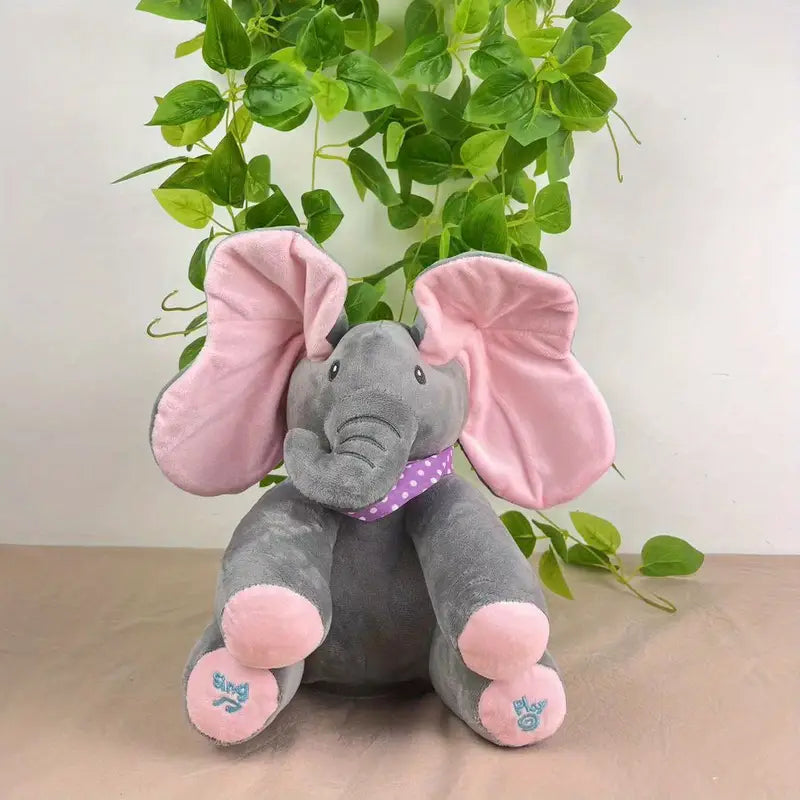 Singing Elephant Plush Toy with Moving Ears