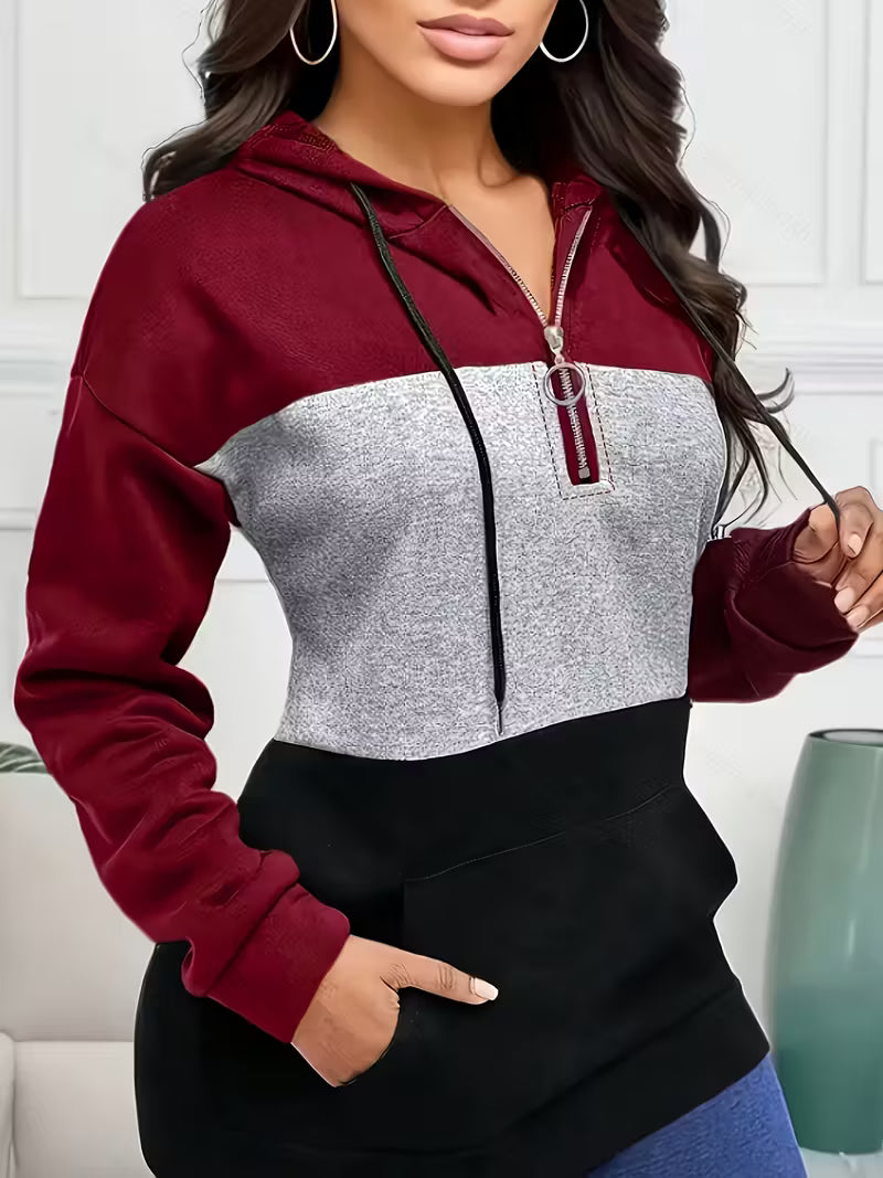 Plus size zip up hoodie