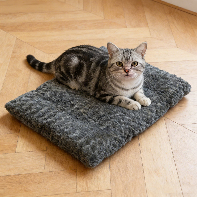 Fluffy Plush Soft Flat Animal Pet Sleeping Bed