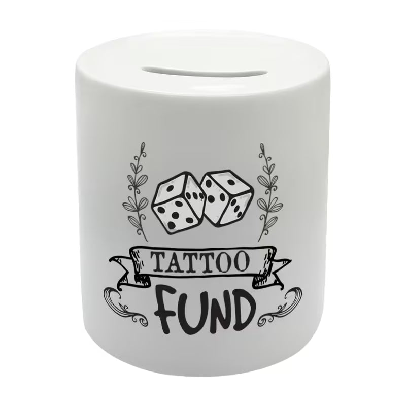 Tattoo Fund Ceramic Piggy Bank
