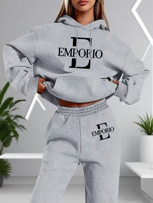 Womens Graphic Print Two Piece Set