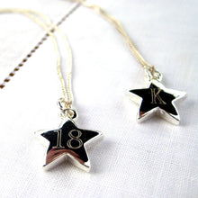 Load image into Gallery viewer, Initial Star Necklace