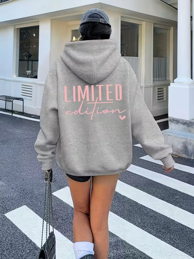 Plus Size Ladies Oversized Hooded Sweatshirt