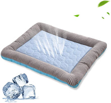 Load image into Gallery viewer, Pet Cooling Pad Bed For Dogs Cats Puppy Kitten Cool Mat Pet Blanket Ice Silk Material Soft For Summer Sleeping Pink Blue Breathable