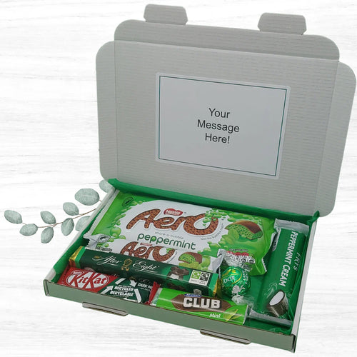Mint Chocolate Letterbox Gift - Personalise with a message