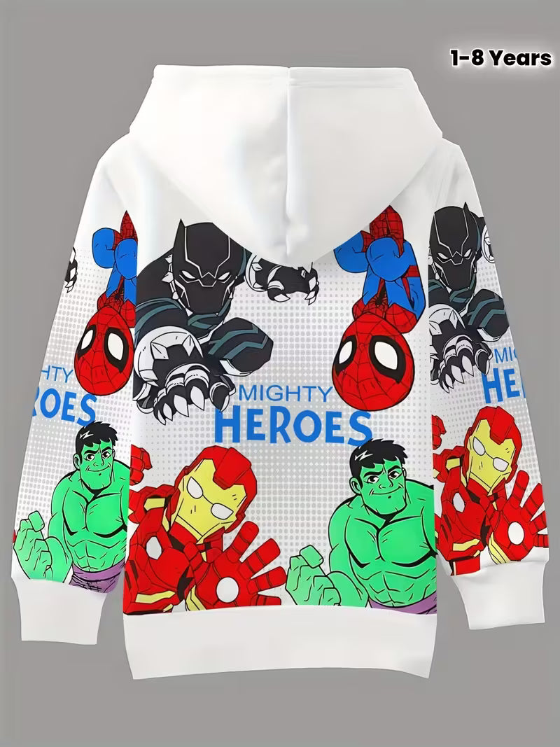 Marvel Hooded Sweatshirt Age 5