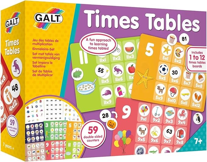 Times Tables, Times Tables Games, Ages 7 Years Plus