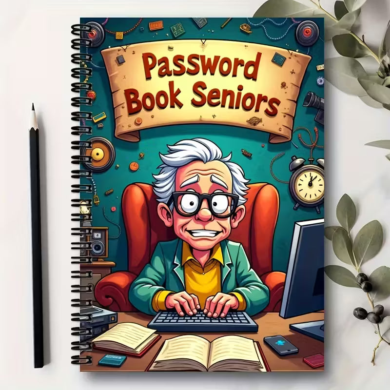A Notebook Specially Designed for the Elderly with Cartoon Spiral Design