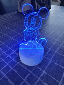 Colour Changing Mickey Lamp