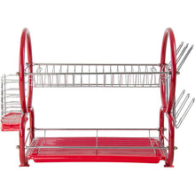 Load image into Gallery viewer, 2 Tier Dish Drainer Rack