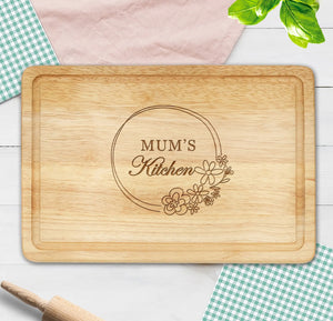 Engraved & Personalised Chopping Board  for Mum Grandma Wife Birthday Mother's Day Gift etc