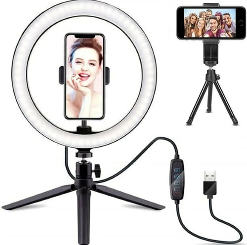 10 inch (26cm) LED Ring Light with Stand