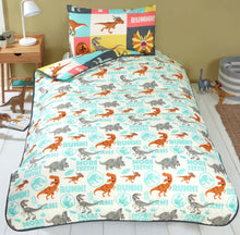 Load image into Gallery viewer, Jurassic World Dino Reversible Coverless Duvet Set