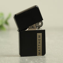 Load image into Gallery viewer, Personalised Name Only Black Lighter