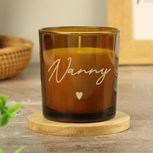 Load image into Gallery viewer, Personalised Amber Glass Candle