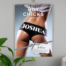 Load image into Gallery viewer, Personalised A4 Hot Chicks Calendar