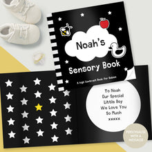Load image into Gallery viewer, Personalised High Contrast Black and White Baby Book