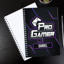 Load image into Gallery viewer, Personalised Pro Gamer A5 Notebook