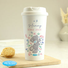 Load image into Gallery viewer, Personalised Me To You Floral Insulated Reusable Eco Travel Cup