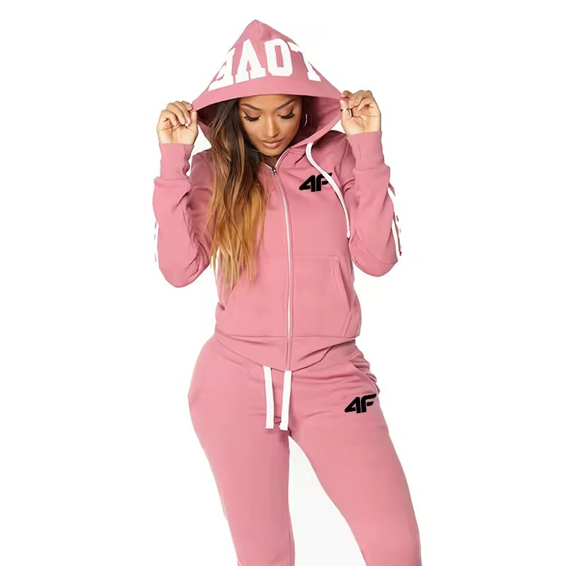 Women's Tracksuit - Hooded Sweatshirts and Sweatpants