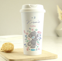 Load image into Gallery viewer, Personalised Me To You Floral Insulated Reusable Eco Travel Cup