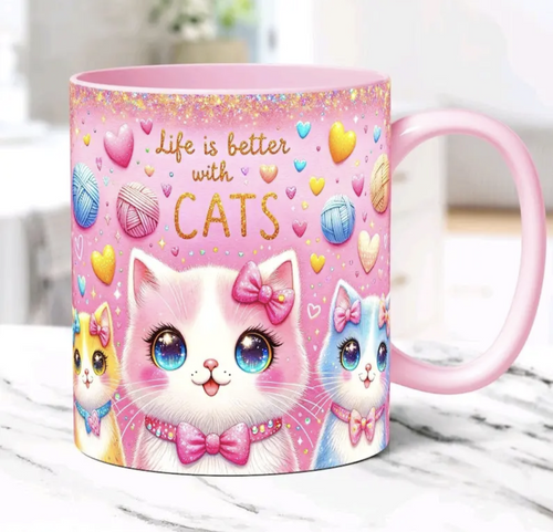 Life is Better With Cats Mug