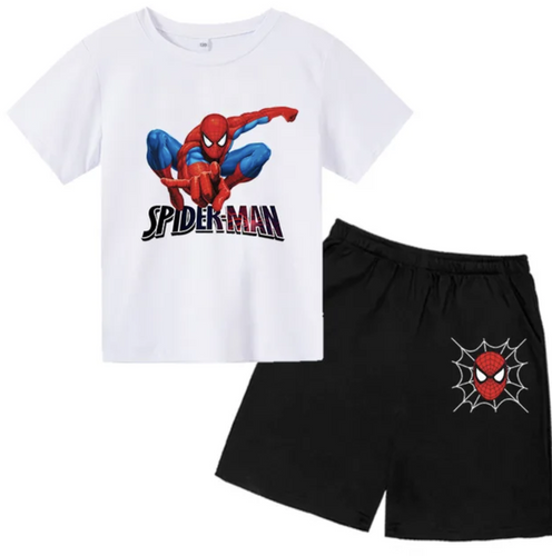 Kids Spiderman Shorts and Tshirt Set