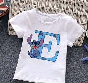 Kids Stitch Initial Tshirt