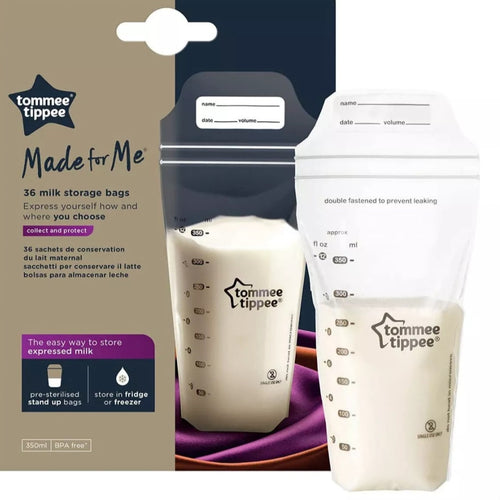 Tommee Tippee Closer to Nature Pre-Sterilized Breast Milk Storage Bags 36 Pack
