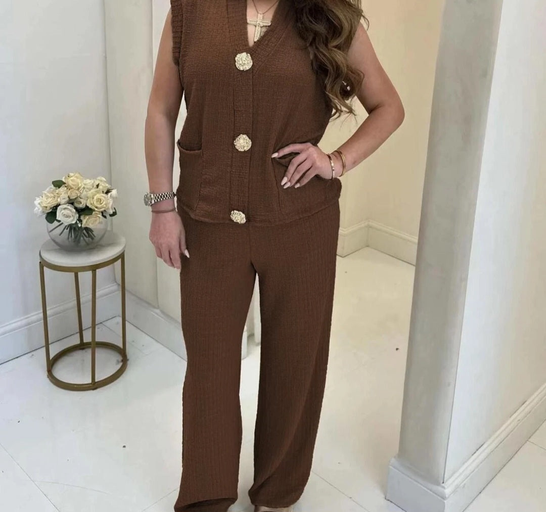 Womens Gold Clip Loungewear