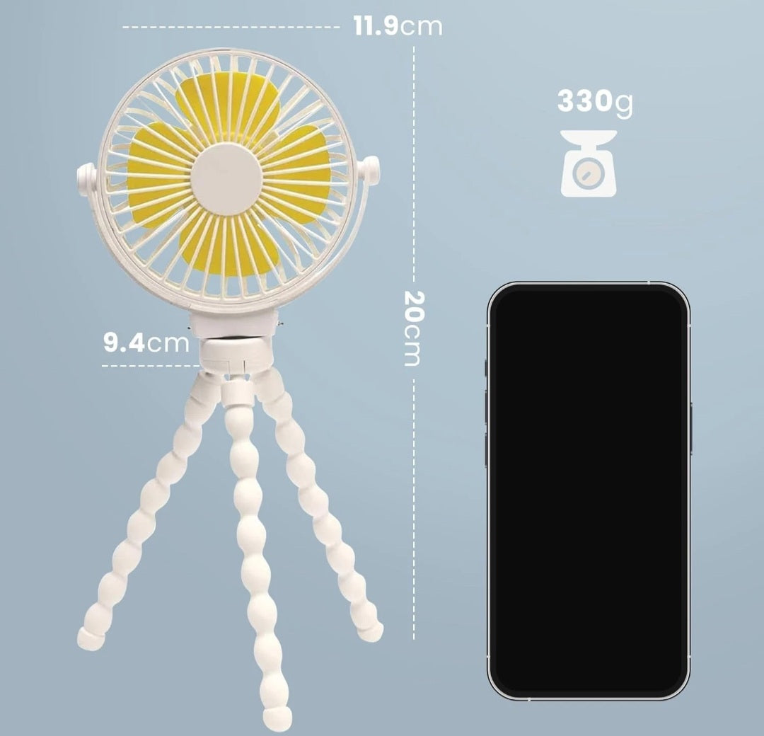 Portable Octopus Mini Desk Fan