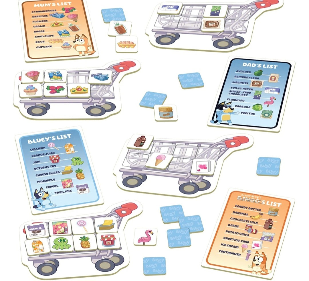 Bluey Shopping List Game