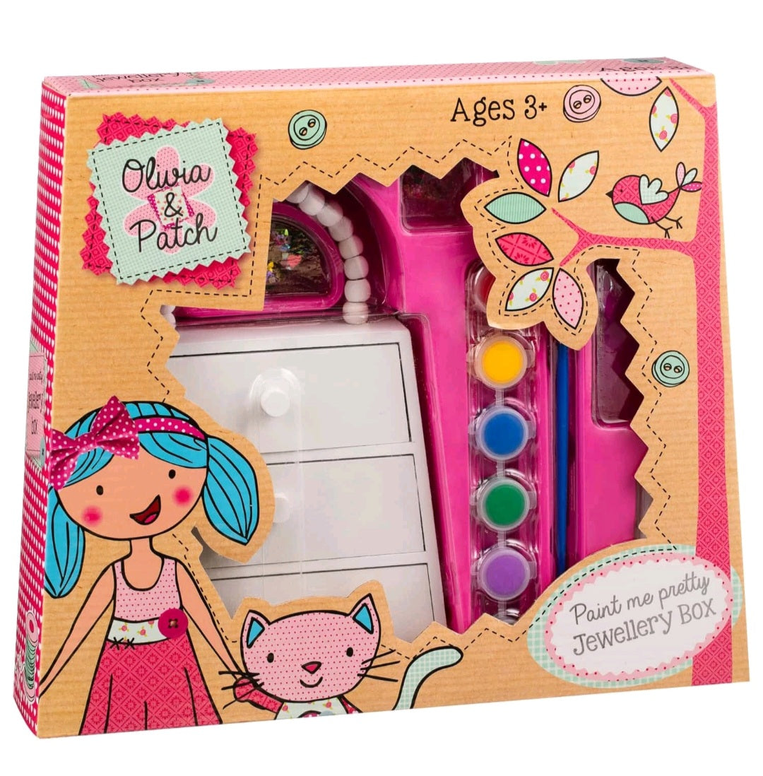 Olivia & Patch Paint Me Pretty Jewellery Box