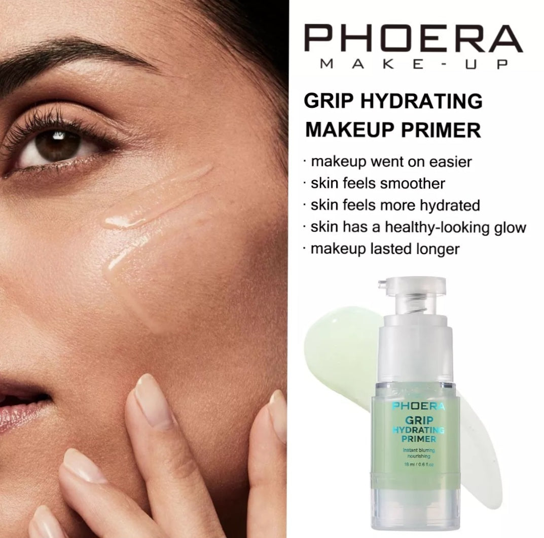 2 x Phoera Hydrating Primer Smooth Grip Finish Instant Blurring Flawless Base