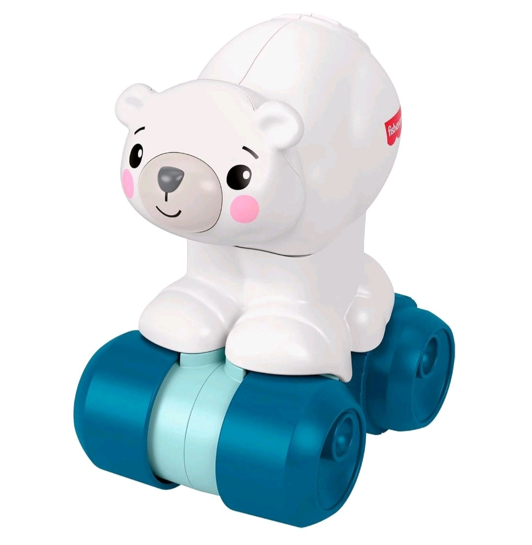 Fisher-Price Interactive Polar Bear Press & Go Baby Crawling Toy