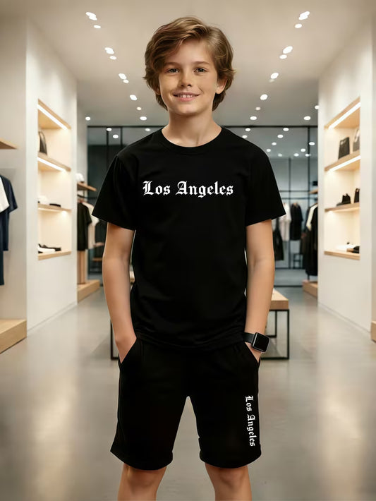 Los Angeles Theme Boys Short Set