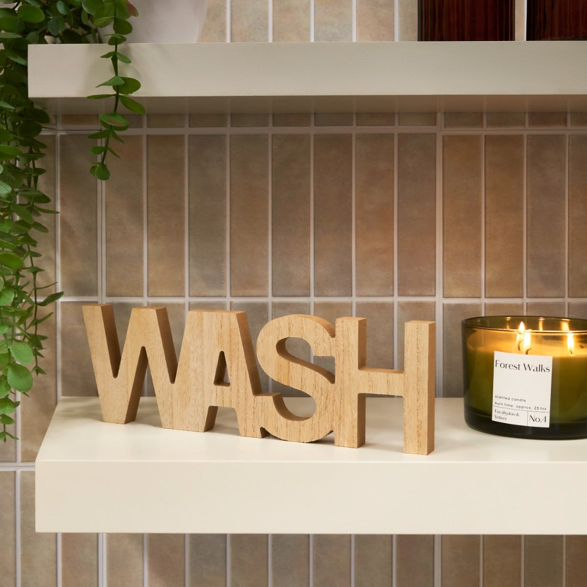 Wooden Wash Decoration