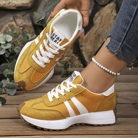 Stripe Lace-up Women's Trainers