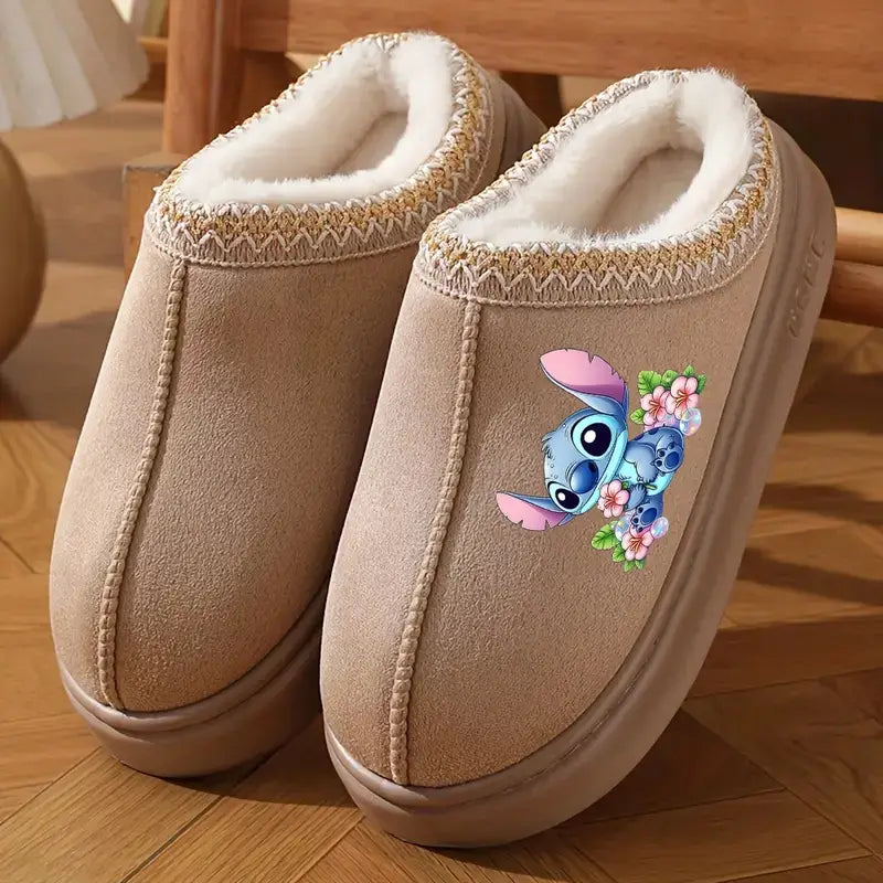 Stitch Plush Slippers