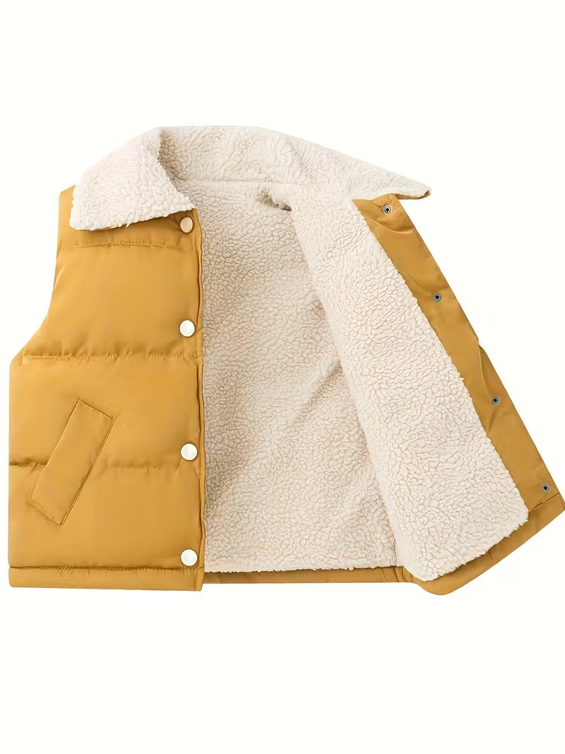 Autumn And Winter Single-Breasted Kids Vest