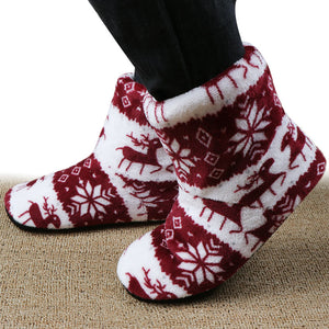 Elk Floor Shoes Indoor Socks Shoes Warm Plush House Slippers