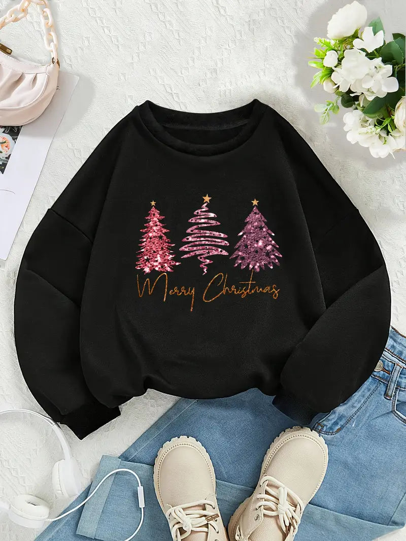Christmas Print Sweatshirt