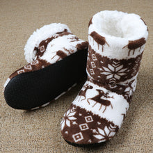 Load image into Gallery viewer, Elk Floor Shoes Indoor Socks Shoes Warm Plush House Slippers