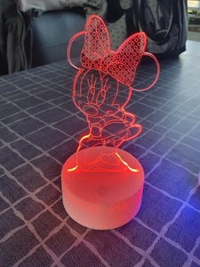 Colour Changing Minnie Lamp