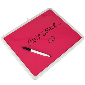 Neon Wipe Clean Marker Message Memo Sign Board Office School Kitchen With Pen
